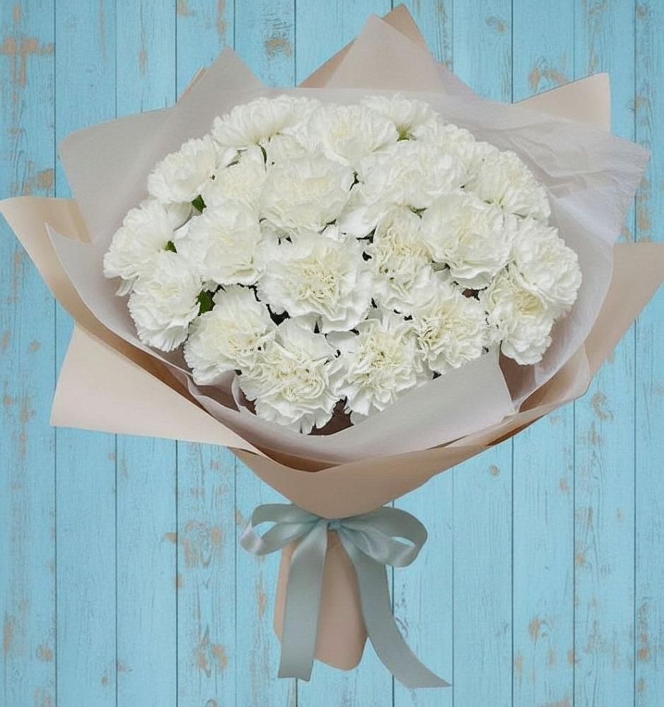 Букет цветов из: Гвоздики в Стеблево