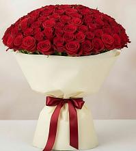 Букет 101 Красная роза Милано в Стеблево