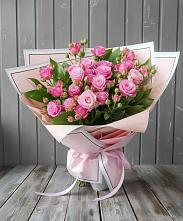 Букет Розовый кустик #REPLACE_PRED# Стеблево