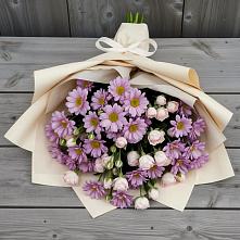 Букет цветов из:  Розы и Хризантемы #REPLACE_PRED# Стеблево