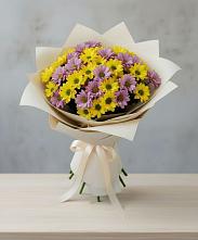 Букет цветов из:  Хризантемы #REPLACE_PRED# Стеблево