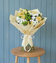 Букет цветов из:  Хризантемы и Розы в Стеблево