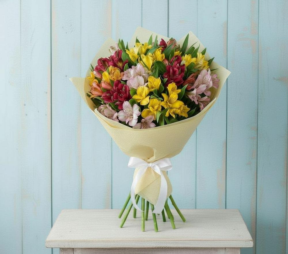 Букет цветов из: Альстромерии в Стеблево