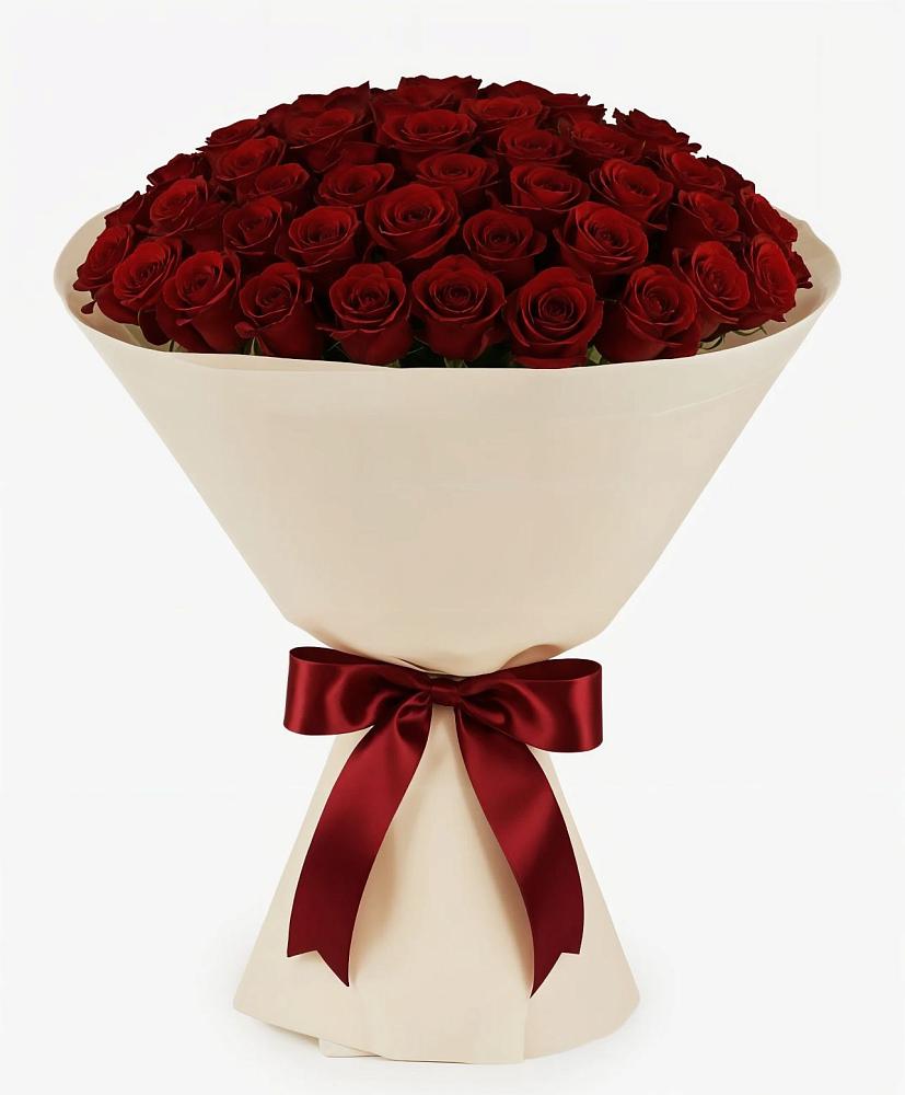 Букет 101 Бордовая роза Блэк Бакарра в Стеблево