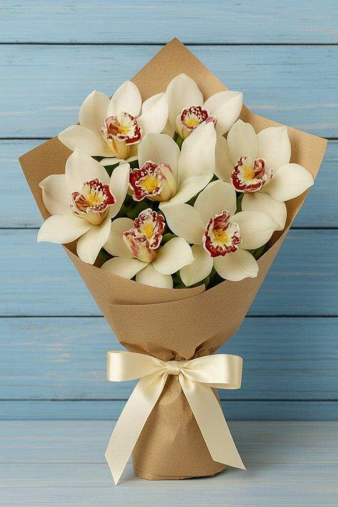 Букет цветов из: Орхидеи и Розы в Стеблево