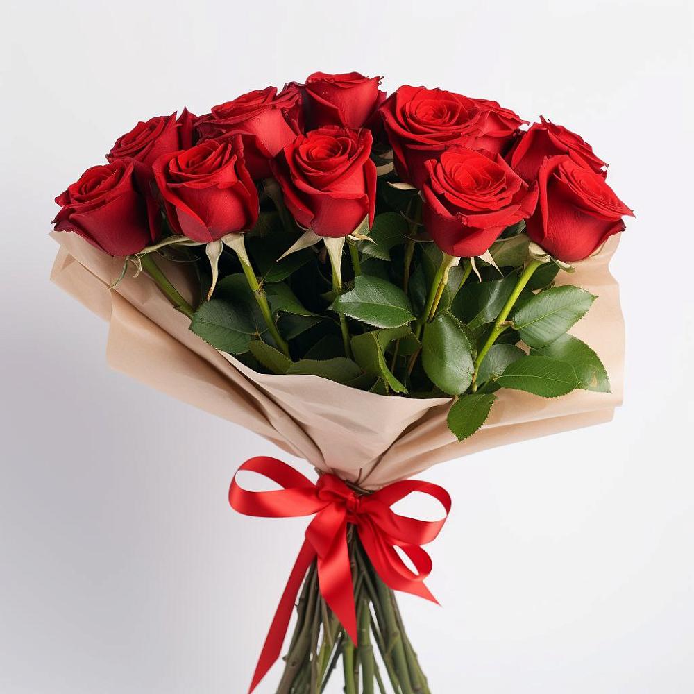 Букет 11 Красных роз Эдлесс Лав в Стеблево